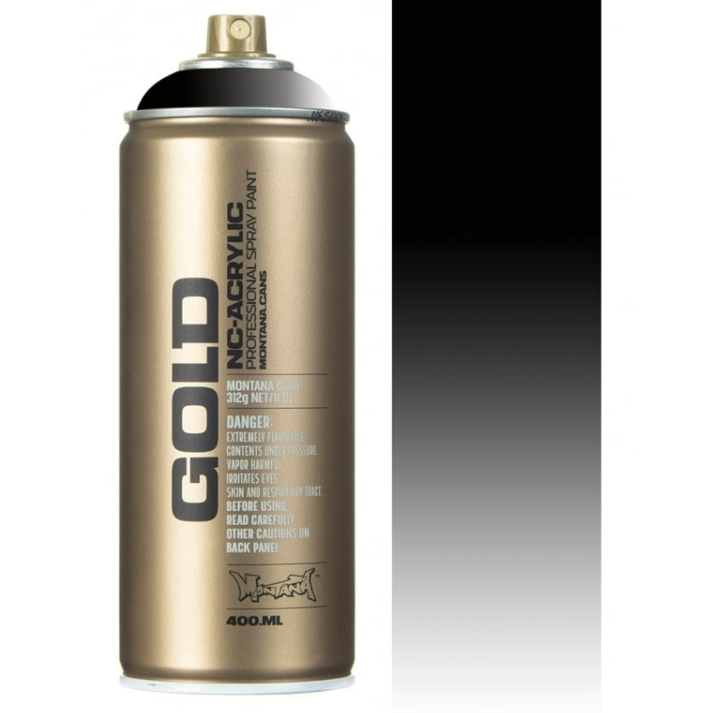 Montana GOLD Acrylic Spray Paint 400ml 100% Yellow